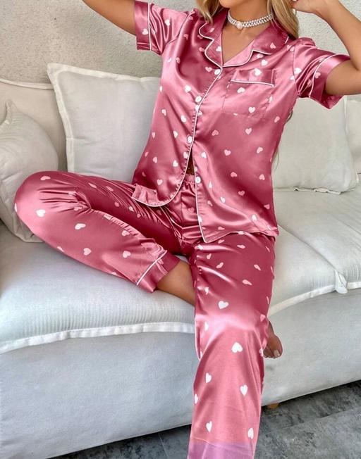  — Medium Will Fit Size 10,12,14 Satin Pyjamas