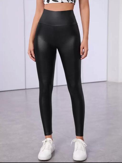 — Fit Size 10,12,14 Faux Leather Look Leggings