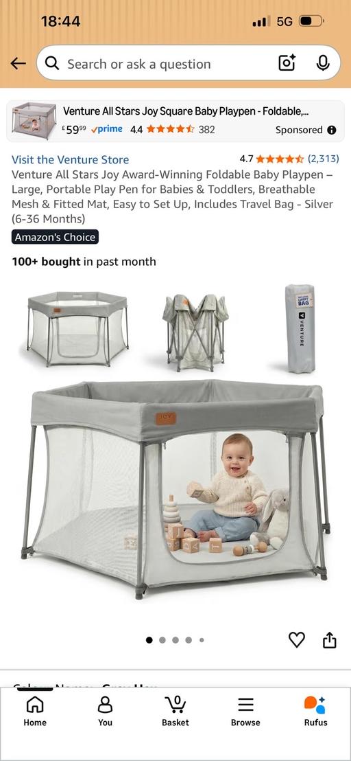  — Venture playpen