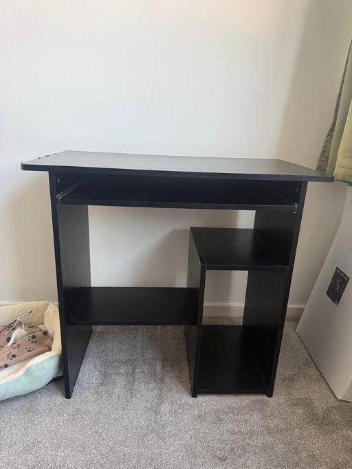  — Small black desk