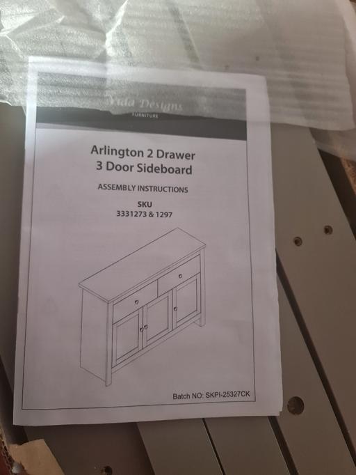  — brand new sideboard/storage cabinet