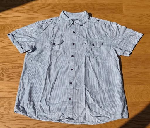  — Peacocks Men's Striped Striped Shirt Size XXL
