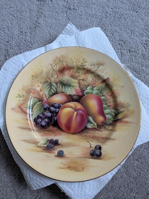  — vintage Aynsley orchard gold plate