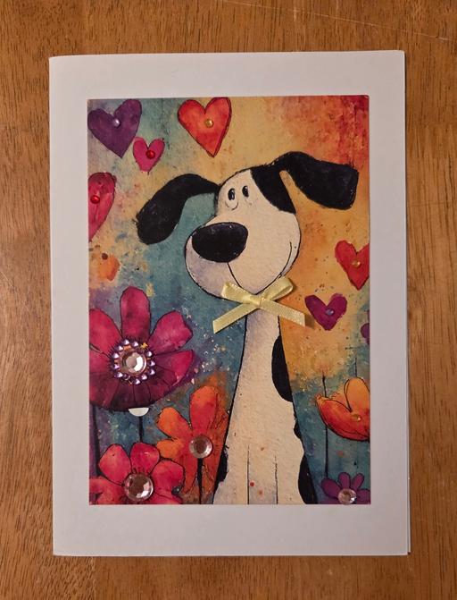  — HANDMADE CUTE DOG CARD