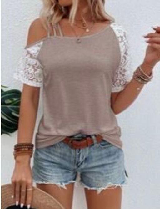  — Label Cut Out Fit 10,12,14 Cold Shoulder Top