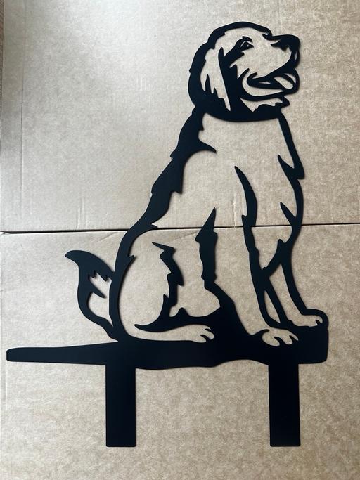  — Metal Golden Retriever stake for garden deco