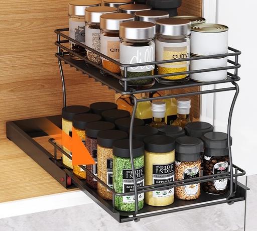  — 2 tiers spice pulling rack