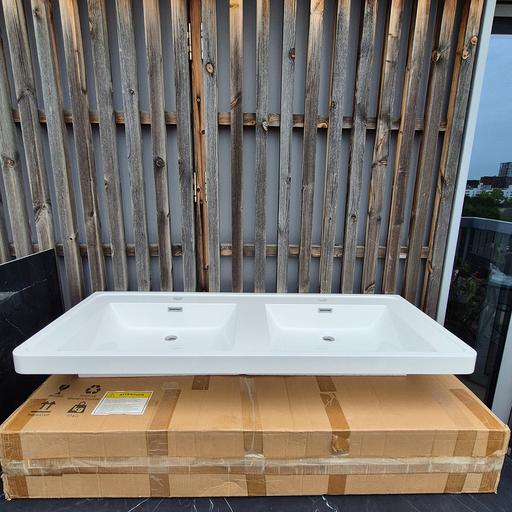  — Envy Gloss White Double Basin 1200mm
