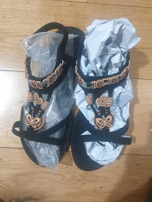  — Black bohemian sandals size 8 Brand new