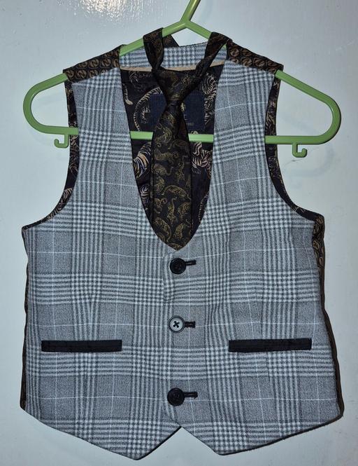  — Boy's Next Waist Jacket/Tie - 1.2-2 Years