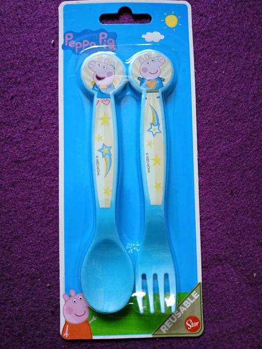  — brand new Peppa pig cutlery set