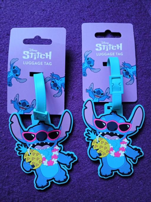 — 2 brand new Stitch LUGGAGE TAGS sets