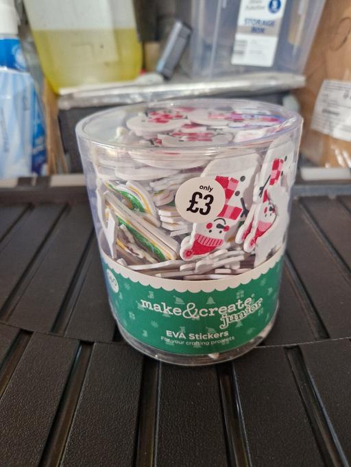  — bn xmas foam stickers tub