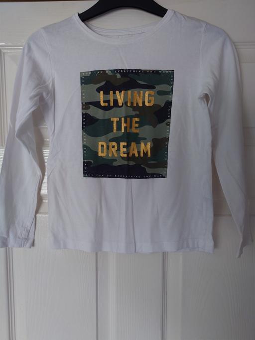  — Girls white long sleeve top size 9-10 years