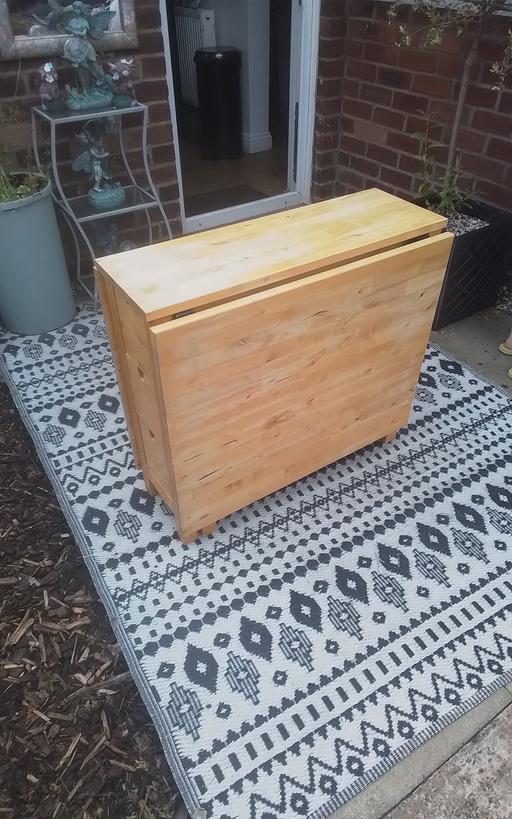 — DROP LEAF TABLE +CHAIRS