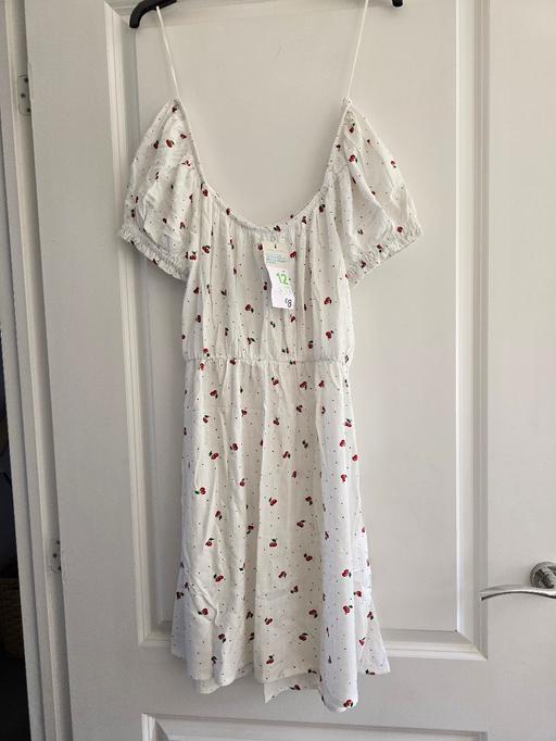  — Primark off the shoulder dress 👗 uk12 bnwt