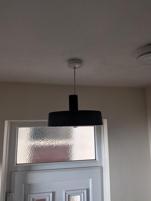  — 4 black pendant lights