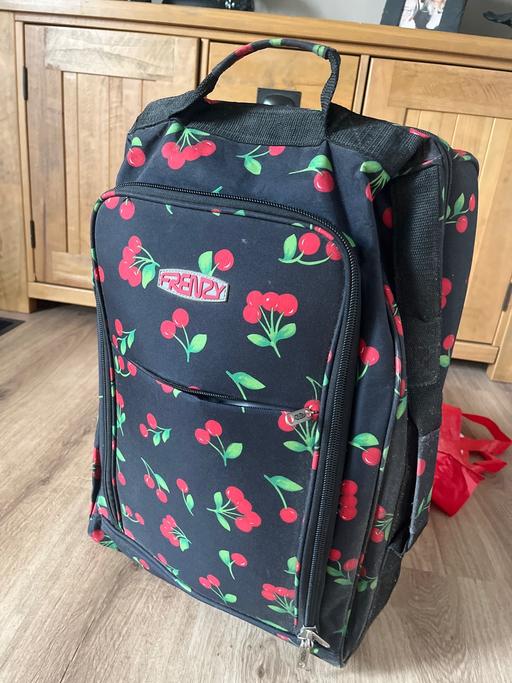  — Trolley roller case cherry design lots zips