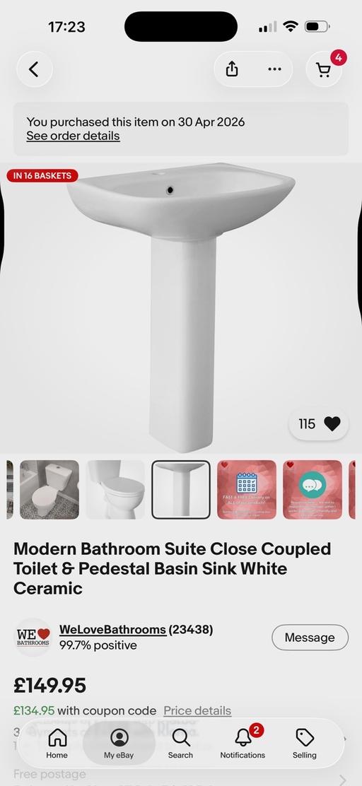  — Sink pedestal only