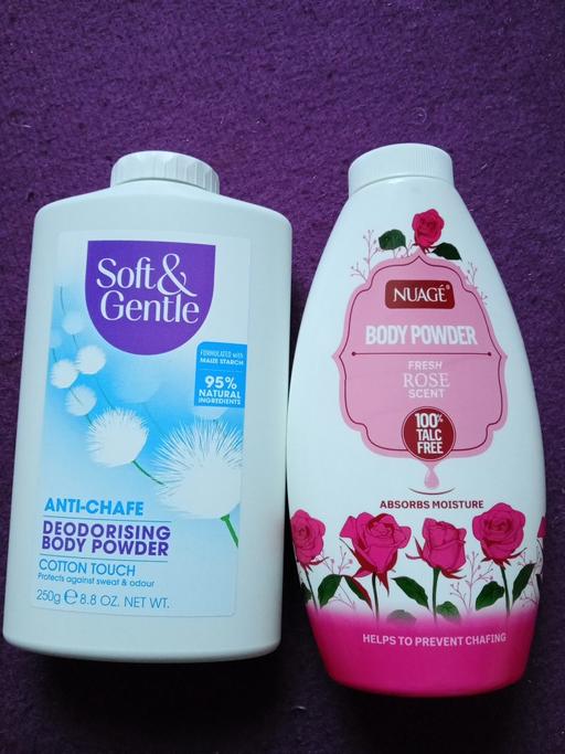  — 2 brand new body talcs