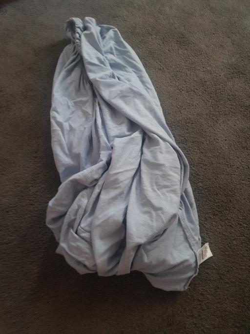  — blue toddler fitted sheet