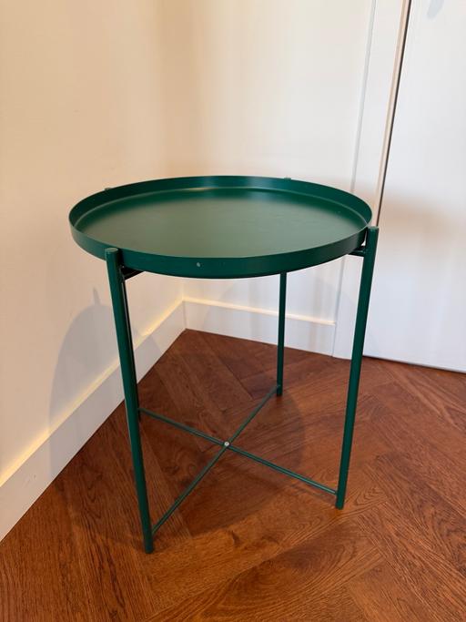  — Dark-green side table