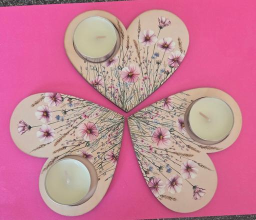  — 3 X CANDLE HOLDERS