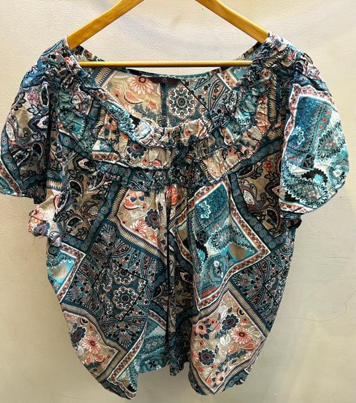  — Paisley Scarf Print Blouse