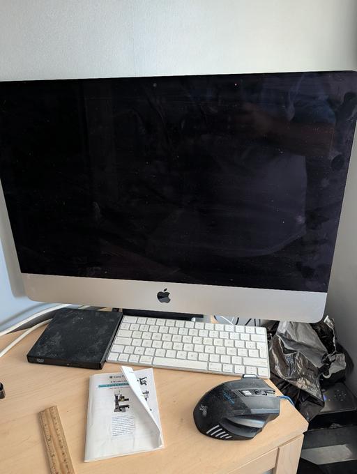  — iMac computer and keyboard