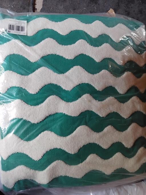  — 2 Monsoon Teal Wave Design Cushions