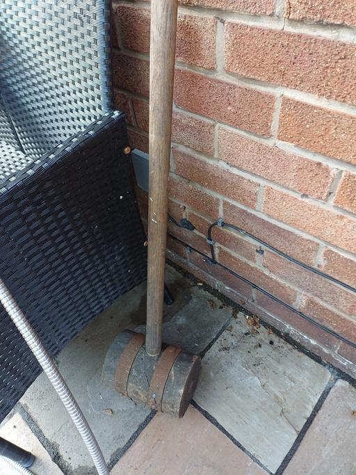  — Long Handled Antique Wooden Maul