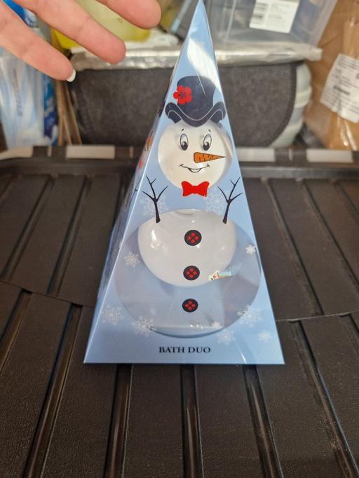 — bn xmas snowman bath giftset