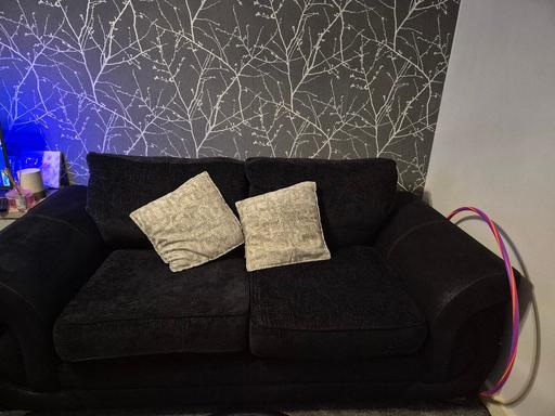  — 2 Seater Dfs Black