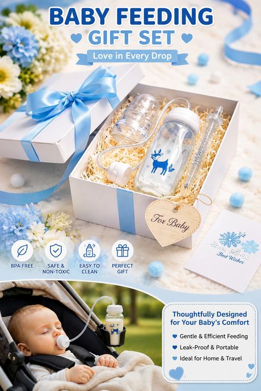  — Baby Feeding Bottle with Silicone Feeding Tu