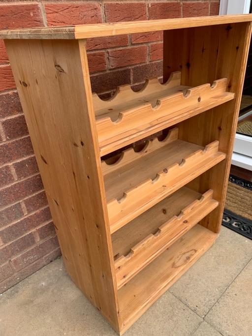 — Pine wine rack