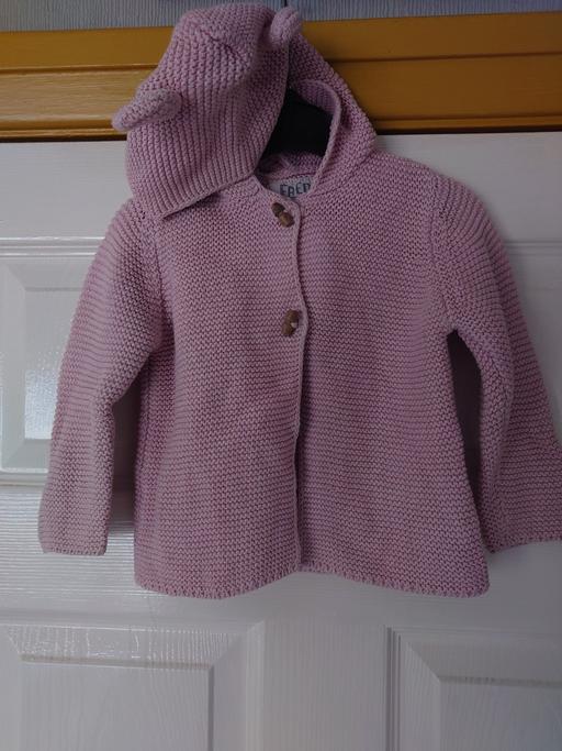  — Baby girls pink cardigan size 9-12 months