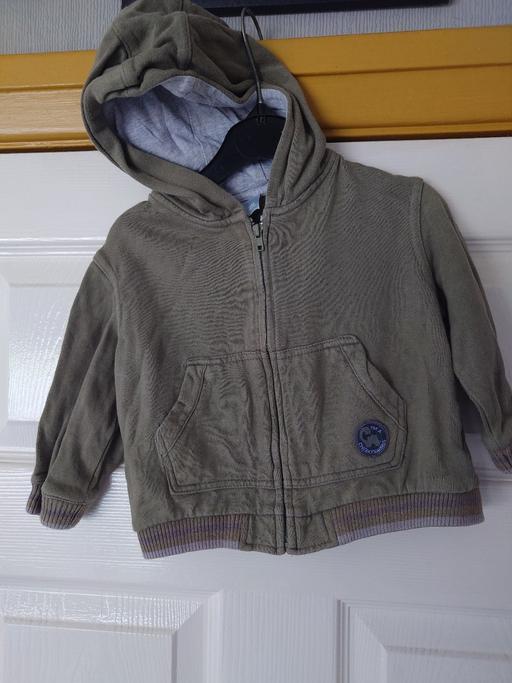  — Boys khaki hoody size 12-18 months