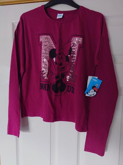  — Girls minnie mouse long sleeve top size13-14Y