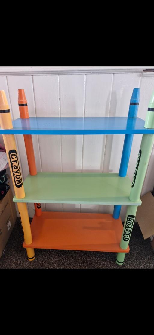  — Crayola book shelf and chest