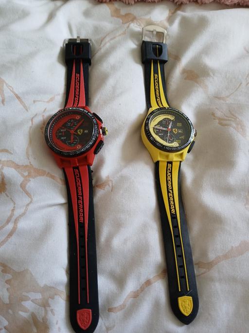  — Pair of Ferrari Scuderia Watches – Red and Ye