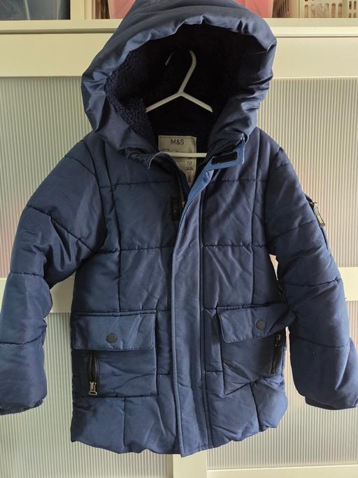  — Age 5-6 M&S navy winter coat