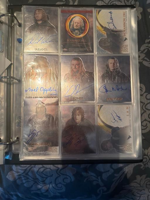  — Lord of the ring topps autos