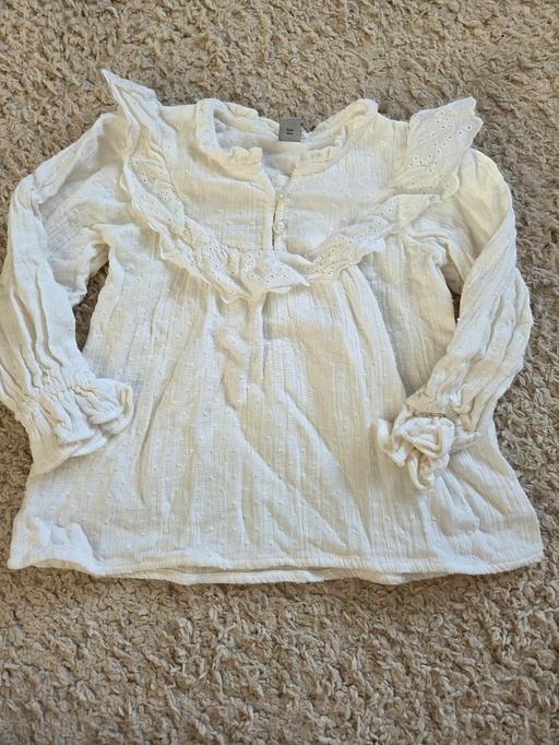  — Age 3 TU cream blouse top