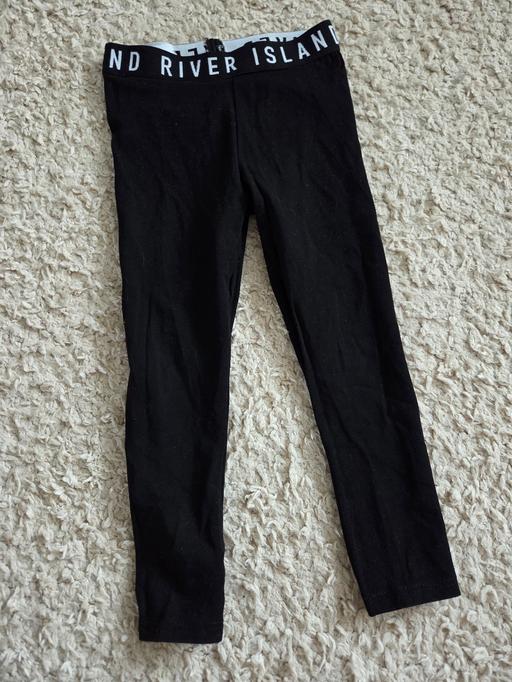  — Age 3-4 RIVER ISLAND black leggings