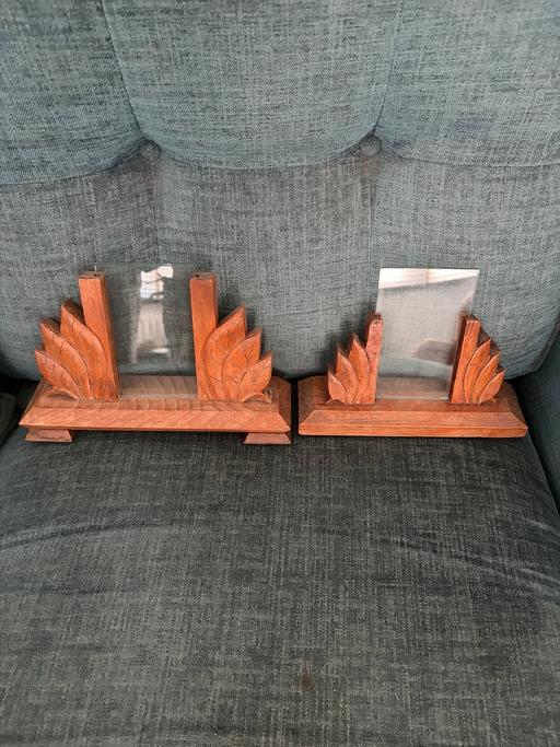  — Vintage art deco wooden photo frames