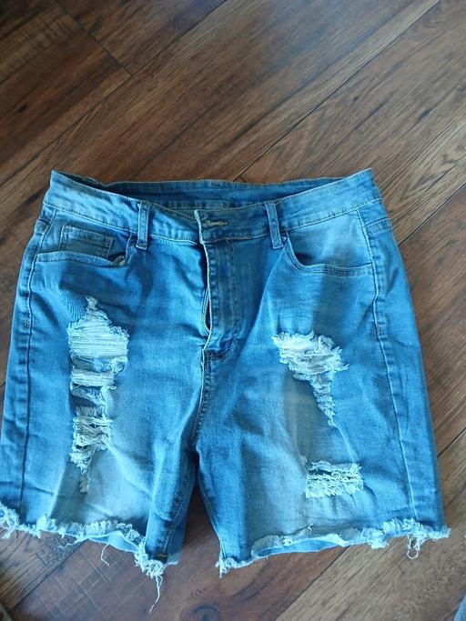  — denim shorts about 12 to 14