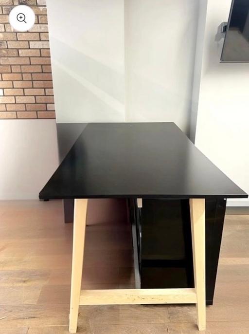  — Nordic style high table with sleek black top
