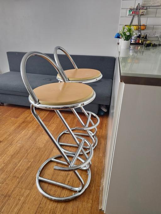  — Set Of Two Kitchen Height Stools
