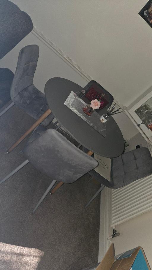  — table and 4 chairs