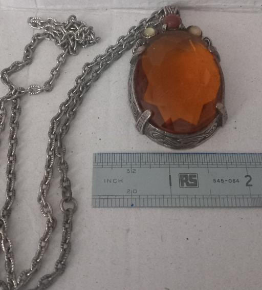 — Huge vintage miracle faceted crystal pendant
